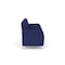 Lesro Siena Lounge Reception 3 Seat Tandem Seating, Brushed Steel, OH Cobalt Upholstery SN3103 - alternate 3